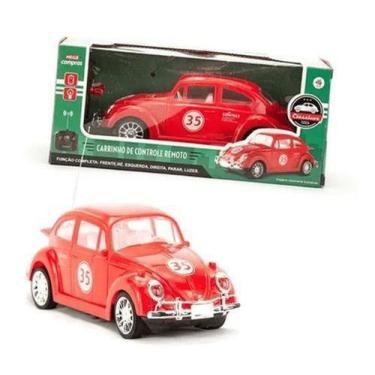 Imagem de Carrinho de Controle Remoto Fuscão Clássicos -Polibrinq, Vermelho