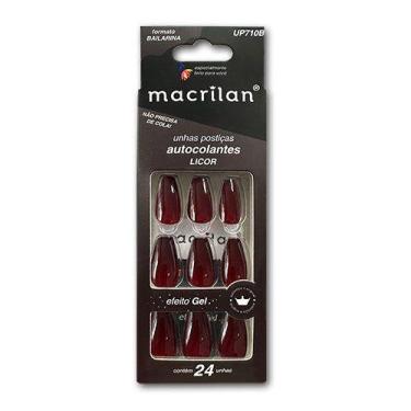 Imagem de Unhas postiças bailarina colantes 24 un. macrilan, LICOR