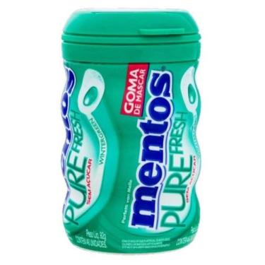 Imagem de Chiclete Mentos Pure Fresh WHITEGRENN zero açucar 92g