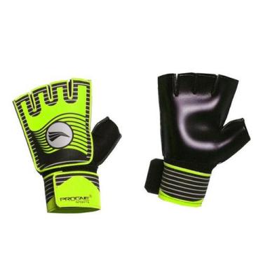 Imagem de Luva de Goleiro Futsal Progne Infantil, Preto, Verde limão, Grande