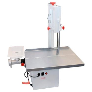 Imagem de Serra Fita Mesa Movel 2,06m com Moedor Boca 10 Producao 100kg-h Aco Inox Bivolt Bigolar