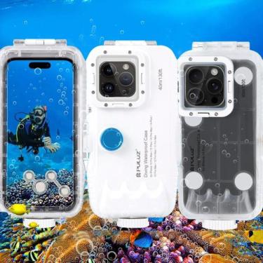 Imagem de Capa À Prova d'Água Para iPhone 16 15 14 13 12 11 pro Max plus 40m 130
