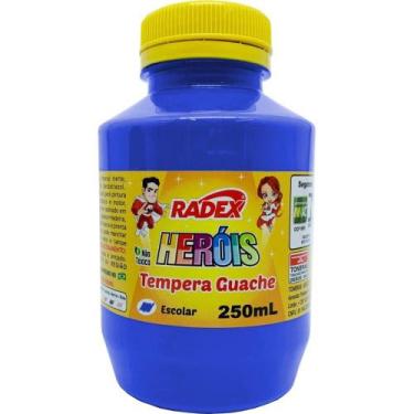 Imagem de Tinta Guache 250ML Azul Escuro (7897254136899) - Radex
