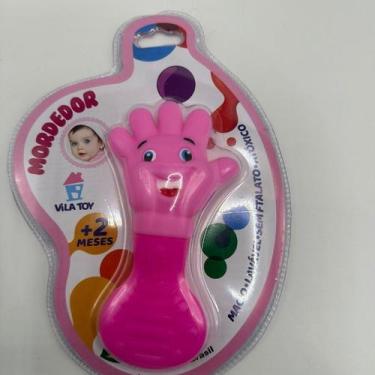 Imagem de Mordedor Bebê Mãozinha Mão Silicone Macio Vila Toy Menino Menina Anti-