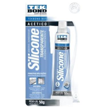 Imagem de Kit c/ 3 Silicone acetico 50G Transparente Tekbond 406746, - TEK BOND