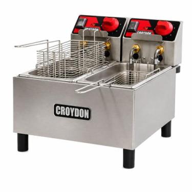 Imagem de Fritadeira Elétrica Industrial Croydon FC2A 2 Cubas 3 Litros Inox Volt