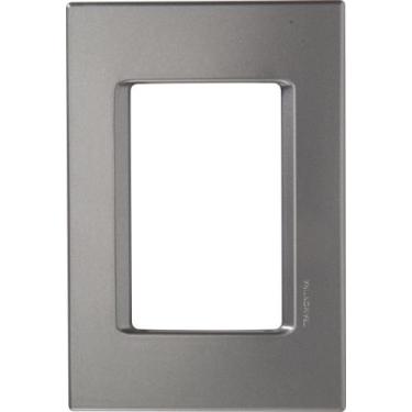Imagem de Placa 3 Postos 4x2 Tramontina IzyFlat Cinza Grafite