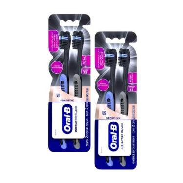 Imagem de Kit 2 unidades Escova Dental Indicator Black C/2 - Oral-B