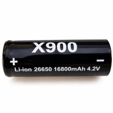 Imagem de 1 (uma) Bateria Recarregavel Li-Ion 26650 4.2v 16800Mah - X900
