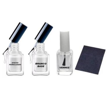 Imagem de Kit Tinta Retoque Tira Risco Carro Branco Diamond White Prl - T-Branco