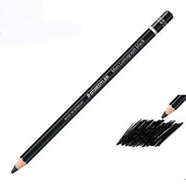 Imagem de lápis preto desenho haste desenho profissional 6B esboço carvão 12