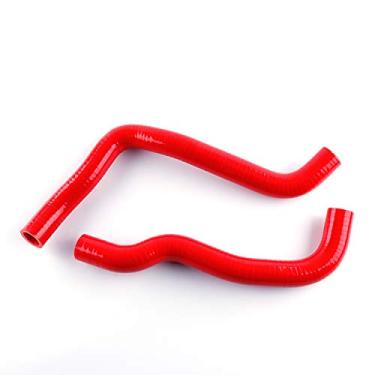 Imagem de LUXERAD Kit de mangueira de silicone de arrefecimento com 3 camadas de 4,5 mm de espessura de desempenho para Yamaha R6 03-05 (06-09 R6S) YZF 600 R (vermelho)