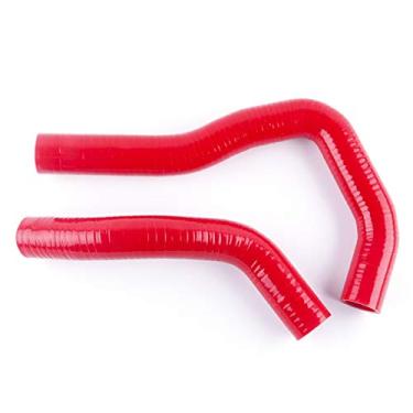 Imagem de LUXERAD Tubo de mangueira de radiador de silicone de desempenho de 3 camadas 4,5 mm para HO NDA ACU RA INTEGRA TYPE S TYPE R DC5 K20A RSX (vermelho)