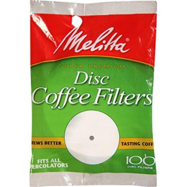 Imagem de Melitta 3.5 filtros de café em disco, branco, 100 unidades