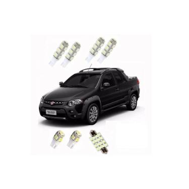 Imagem de Kit Lampada Led Fiat Strada 2014 2015 2016 Super Branca