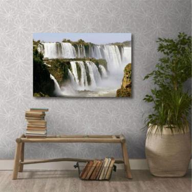 Imagem de Quadro decorativo Cataratas do Iguaçu Paisagem - Tela em Tec 2