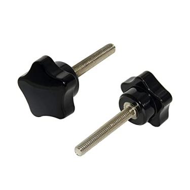Imagem de Flyshop Star Hand Knobs Grips Parafuso de aperto macho rosqueado, 32 mm de diâmetro, M6 x 30 mm, 10 peças