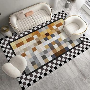 Imagem de Tapetes de área grande para decoração de interiores para meninos e meninas, quarto de crianças, tapete de chão antiderrapante de fibra de poliéster, tapete de ioga, sofá de veludo de cristal sem pelos para sala de estar