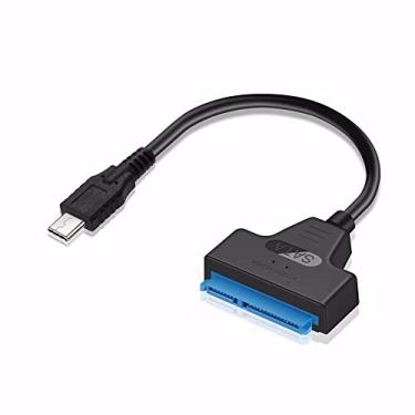 Imagem de Adaptador USB para SATA NXSI, cabo adaptador de disco rígido SATA 3.0 para 2.5 SATA III, conversor UASP -SATA para USB3.0