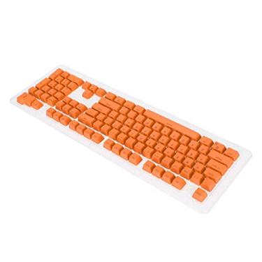 Imagem de Keyset, Transmitância de Luz OEM Altura PBT Key Cap Revestimento Repelente à Água 2 Cores Moldado por Injeção Teclado Mecânico Design Ergonômico Laranja