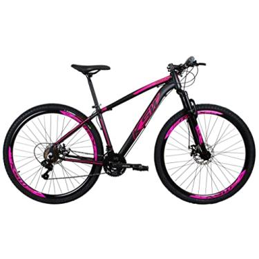 Imagem de BICICLETA ARO 29 KSW - 21V - CAMBIOS INDEX (PRETO+PINK, 15)