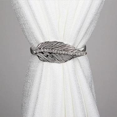 Imagem de Cortinas de mola Alças de mola Estilo nórdico Clipe de fivela de cortina de metal Corda de metal Ganchos de cortina Decoração de casa Cortina de retenção, 18