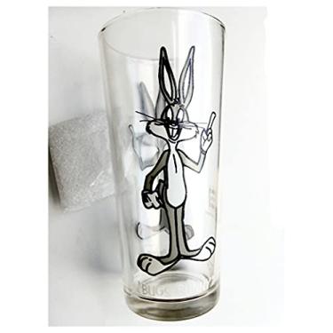 Imagem de Copo de vidro Pepsi Bugs Bunny vintage 1973 letras brancas