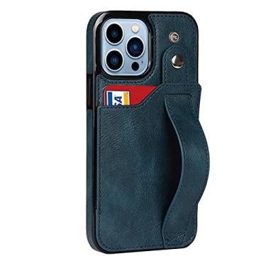 Imagem de Capa de telefone comercial de couro para iphone 14 13 12 11 pro max xs xr x 6 6s 7 8 plus se 2020 cartão carteira carteira bolsa capa, azul escuro, para ip 12 mini 5.4 polegadas