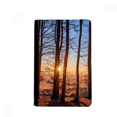 Imagem de Porta-passaporte Notecase Burse capa carteira capa porta-cartão paisagem natureza ciência floresta escura, Multicolor