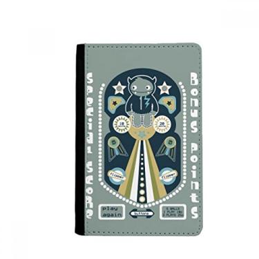 Imagem de Porta-passaporte Universo e Monstro Alienígena Notecase Burse Carteira Capa Cartão, Multicolor