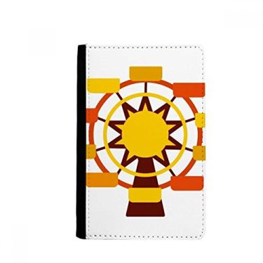 Imagem de Parque de diversões Roda gigante ilustração colorida porta-passaporte Notecase Burse capa carteira porta-cartão, Multicolor