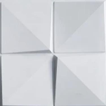 Imagem de Kit 3 Placas Revestimento Auto Adesivo Cubo 50cm X 50cm