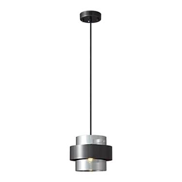 Imagem de AINAD G9 Preto Moderno Tricolor luz pendente luz brilho vermelho vidro 1-luz luz pendurado luz pendurado para sala de estar quarto