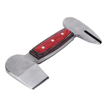 Imagem de Ferramentas de reparo de ferradura faca de casco de cavalo cabo de madeira para reparo de casco de cavalo