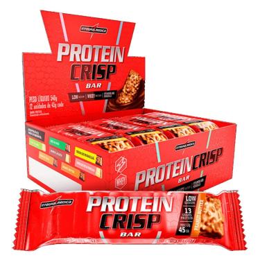 Imagem de Protein Crisp Bar - 12 Unidades 45g Peanut Butter- IntegralMédica