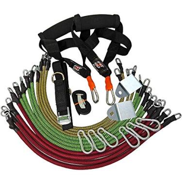 Imagem de Kit Elastico Treinamento Funcional Yoga Pilates 115kg Seguro