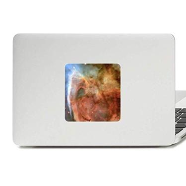 Imagem de Adesivo de vinil paster azul nebulosa nuvens marrom decoração PC