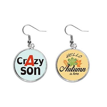 Imagem de Best Cool Son Boy Ear Pendente Folha de Outono Brinco Joia