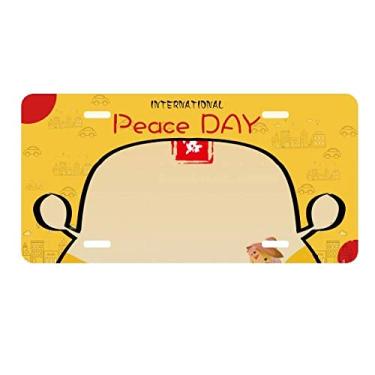 Imagem de DIYthinker Placa Circular White Dew Twenty Four Solar Term Placa de Carro Decoração Dia da Paz