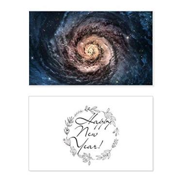 Imagem de Whirlpool Nebulosa Nebulosa Particles Patterns New Year Festival Greeting Card Bless Message Gift