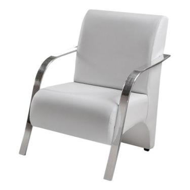 Imagem de Poltrona Sevilha Cadeira Braço Alumínio Decoração Sala Recepção - Bell