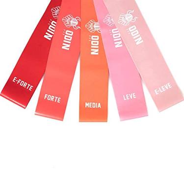 Imagem de Kit Mini Band Faixa Elastica com 5 Intensidades - Odin Fit