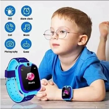 Imagem de Smartwatch Q12 Relógio Inteligente Kids Com Entrada Chip (Azul)