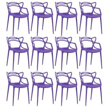 Imagem de Kit 12 Cadeiras Design Jantar Cozinha Masters Allegra - Loft7