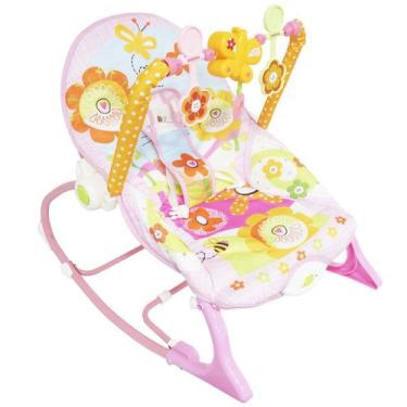 Imagem de Cadeira Cadeirinha Bebê Descanso Vibratória Musical Com Balanço Menina