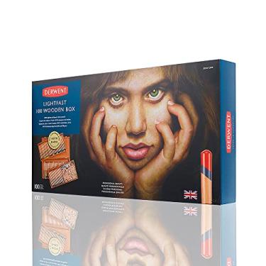Imagem de Derwent, Lápis de Cor Permanente Lightfast 100 Cores Estojo Madeira, 2305693