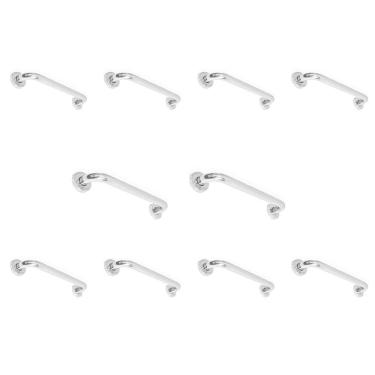 Imagem de Alça Barra Apoio Kit 10 Uni Banheiro 30cm Idoso Suporte Anti Queda Evita acidente Criança Cadeirante