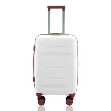 Imagem de Mala de Bordo 10kg Viagem Rígida Polipropileno Cadeado TSA Rodas Duplas 360° Removíveis Gladiador P1MB Branco