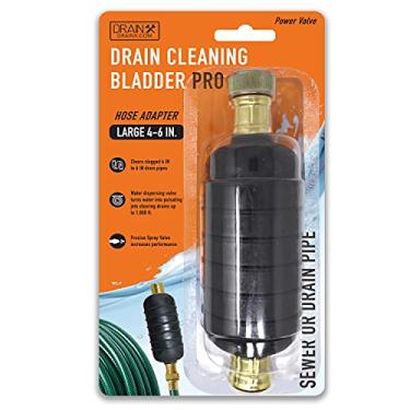 Imagem de DrainX Hydro Pressure Drain Cleaning Bladder Pro – Serve para tubos de drenagem de 10 a 15 cm – Desobstrui obstáculos em pias de banheiro, ralos de chuveiro, banheiras, canos de encanamento