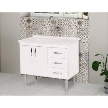 Imagem de Kit Balcão E Pia Tóquio 1.20Cm Rorato Pia Cor Travertino